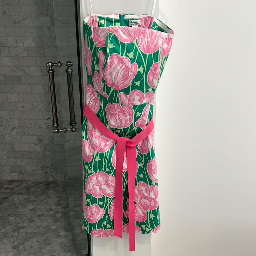 Lilly Pulitzer Pink and Green Floral Garment